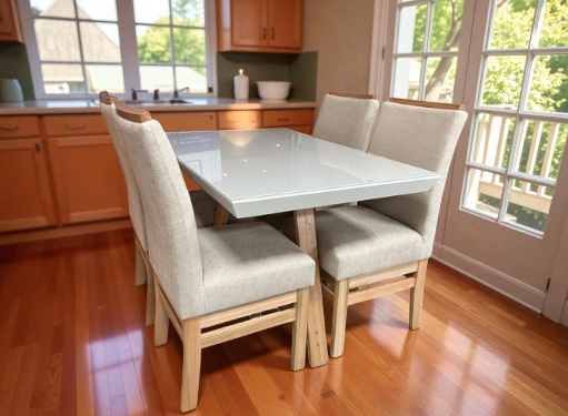 Mesa Paris 1,20 X 80 C/ Pé Central c/4 Cad. Paris